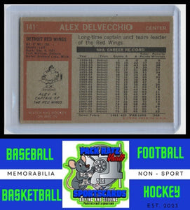 1972 Topps #141 Alex Delvecchio EX