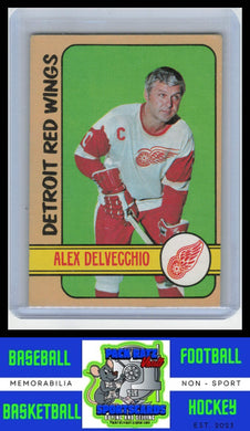 1972 Topps #141 Alex Delvecchio EX