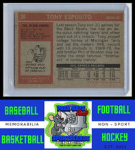 Load image into Gallery viewer, 1972 Topps #20 Tony Esposito EX+