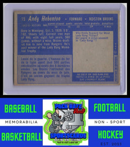 1963 Topps #15 Andy Hebenton VG