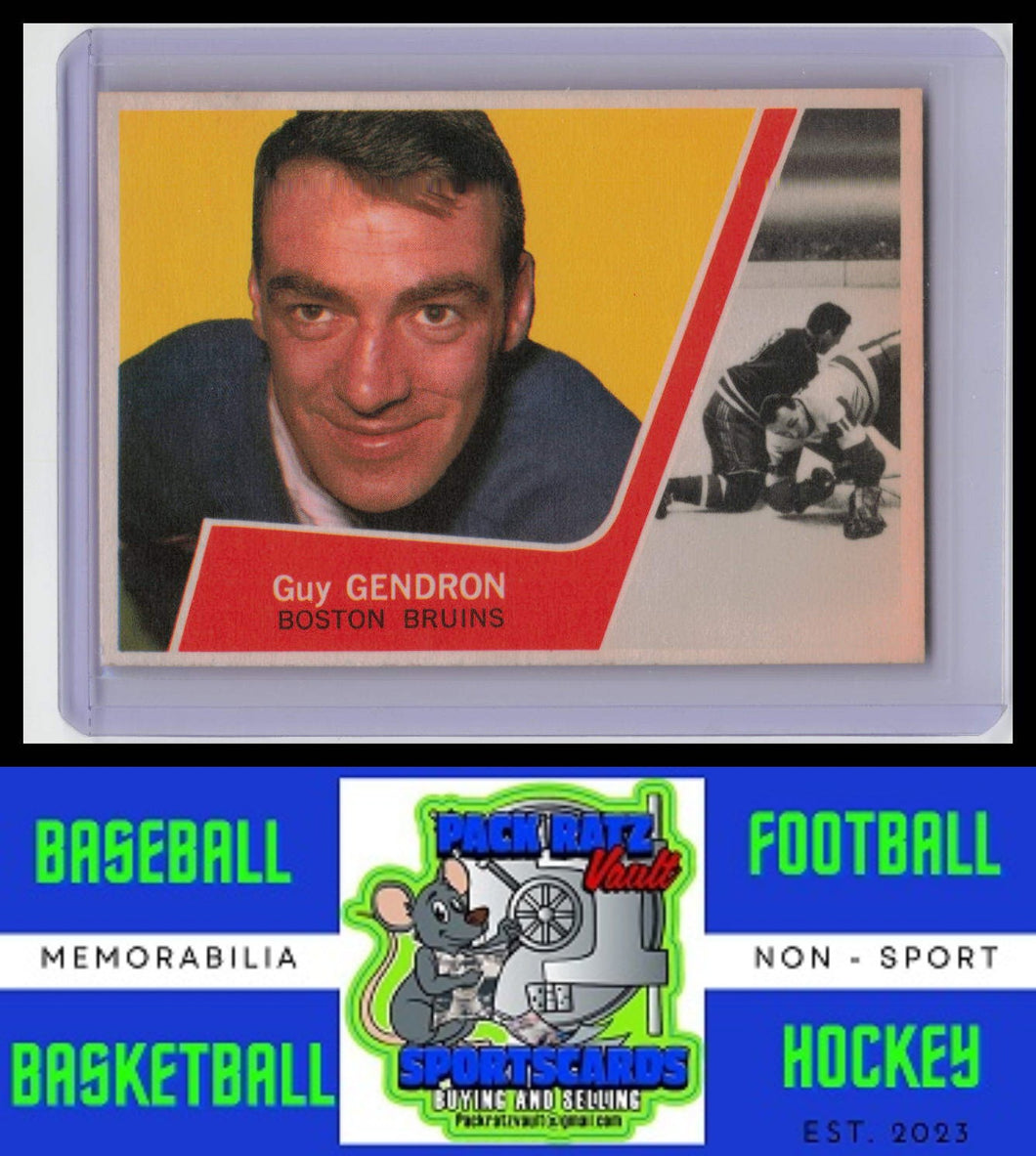 1963 Topps #16 Jean-Guy Gendron VG