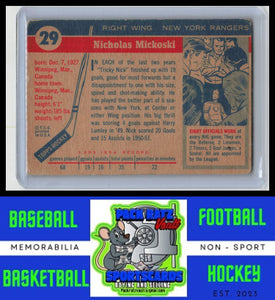 1954 Topps #29 Nick Mickoski P/G