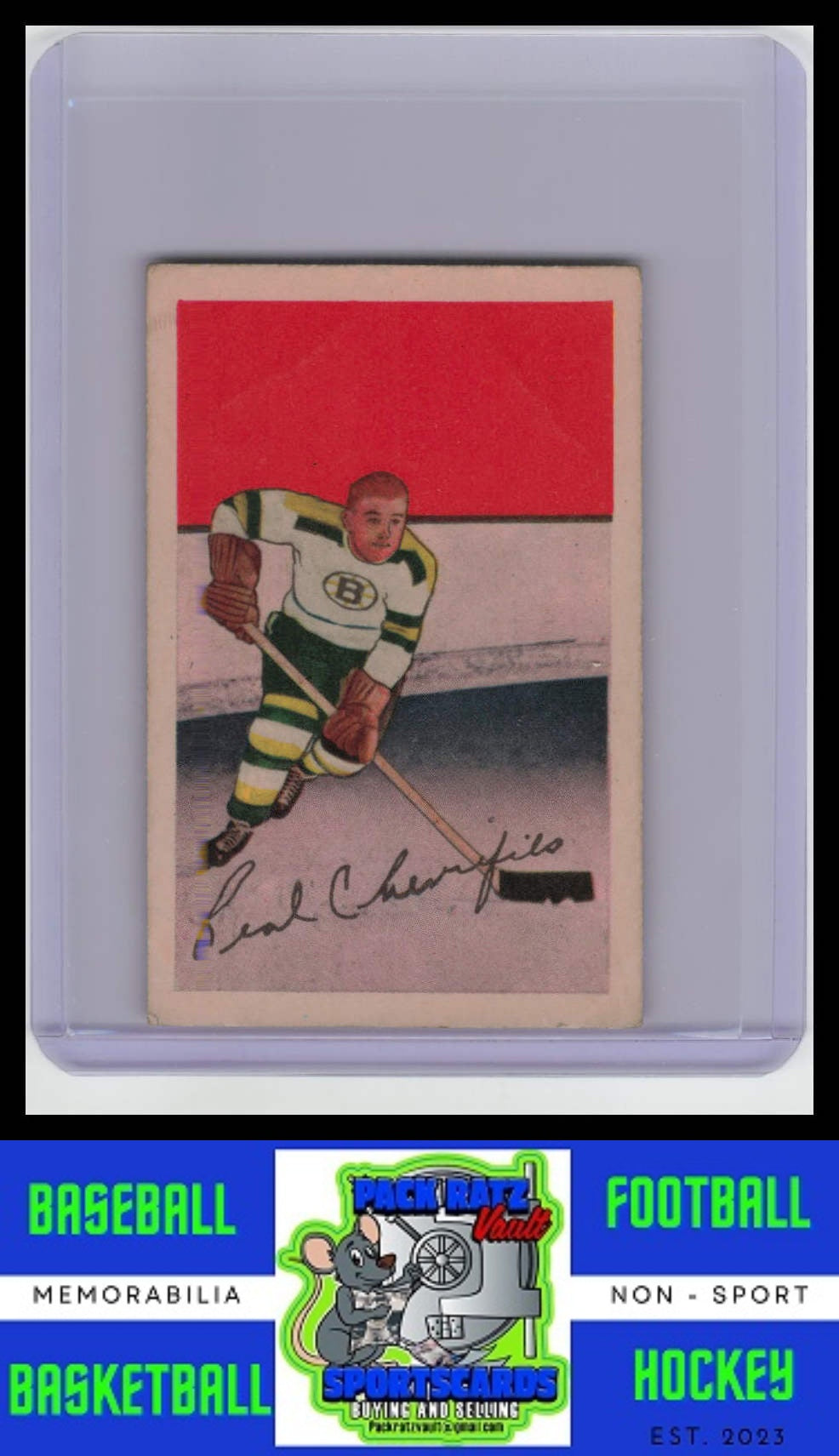 1952 Parkhurst #80 Real Chevrefils G/Crease