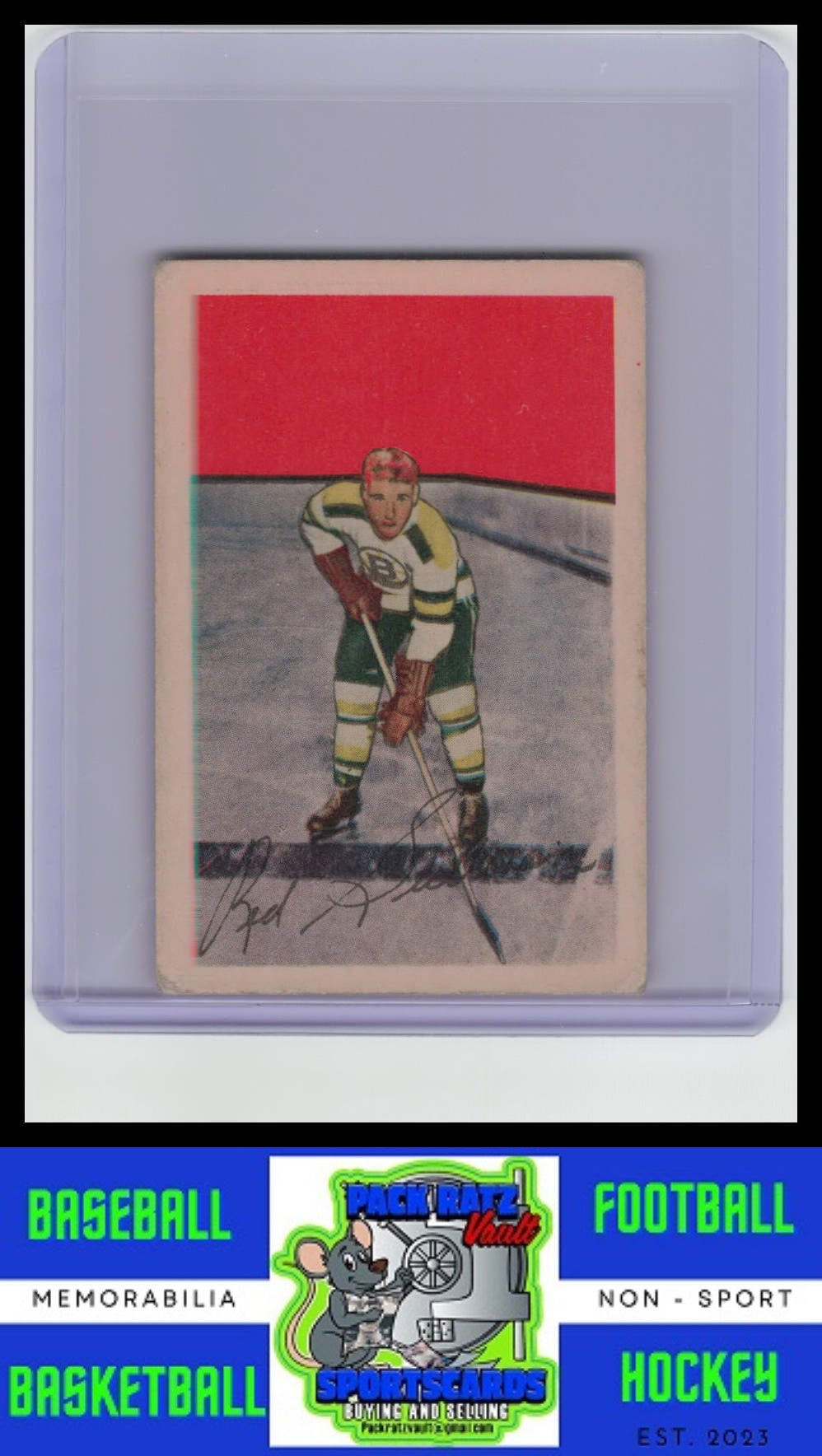 1952 Parkhurst #79 Red Sullivan VG/Stain on Back