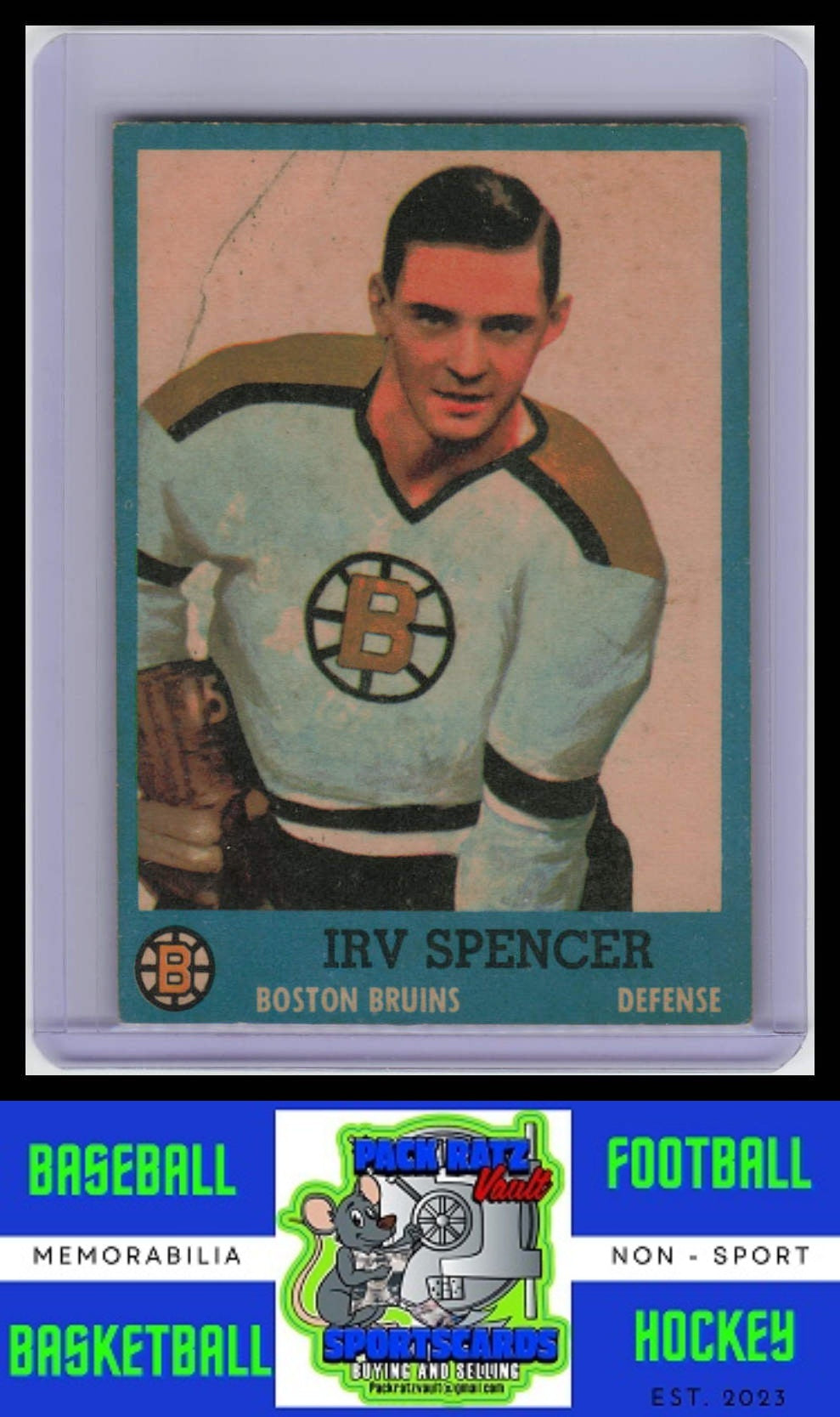 1962 Topps #17 Irv Spencer G/Front surface