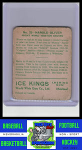 1933 World Wide Gum Ice Kings V357 #23 Harold Oliver VG