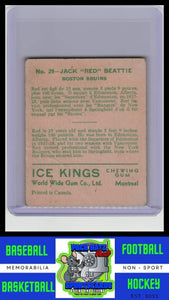 1933 World Wide Gum Ice Kings V357 #29 "Red" Beattie VG