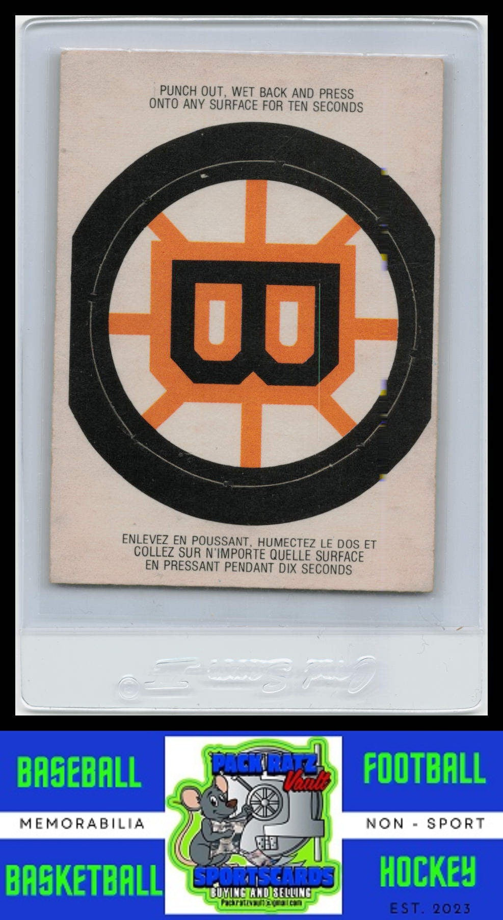 1973 O-Pee-Chee #NNO Boston Bruins Insert Logo VG