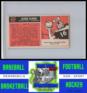 1965 Topps #69 George Blanda EX / Clean Card