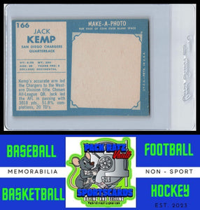 1961 Topps #166 Jack Kemp EX / OC / Clean