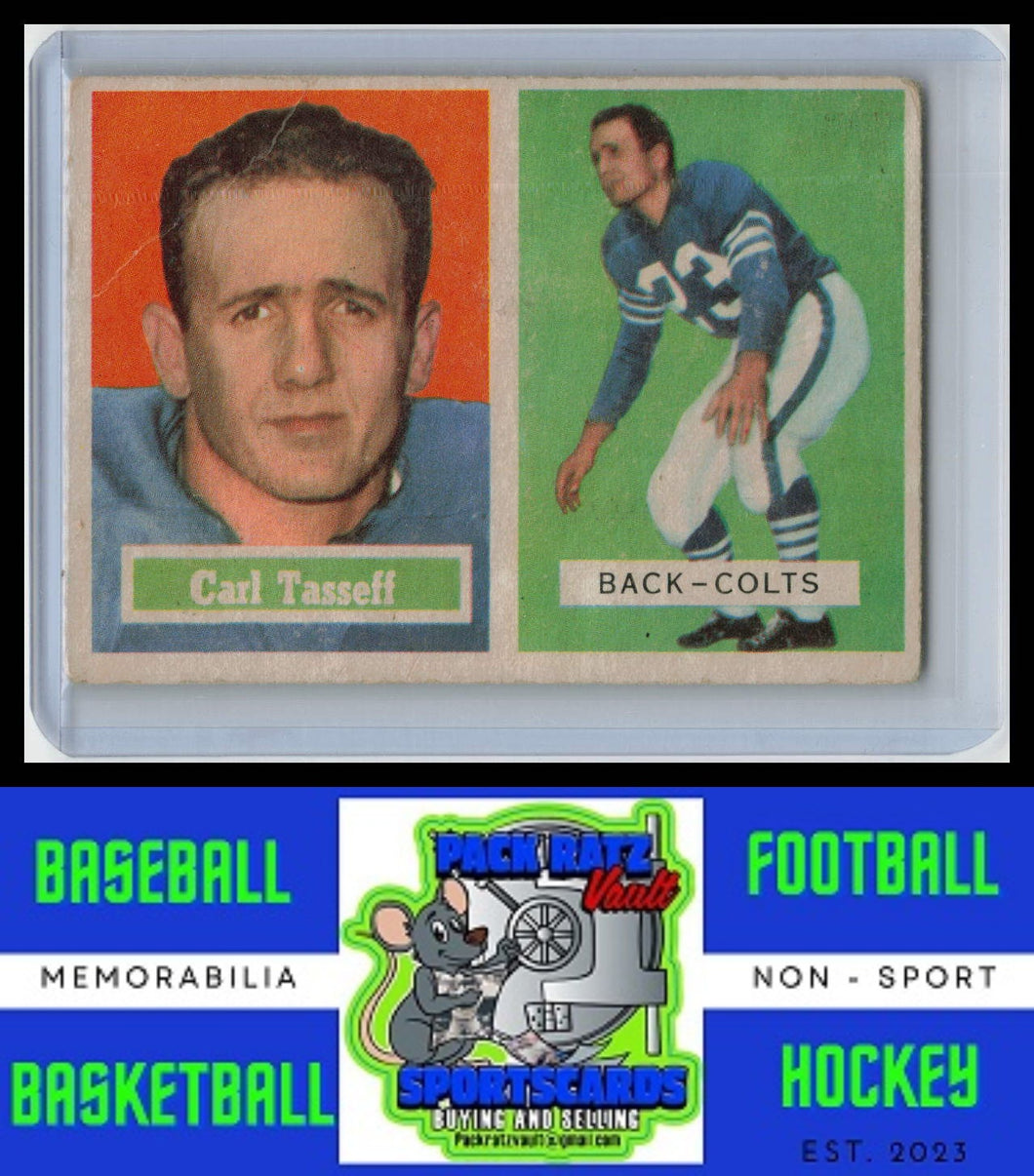 1957 Topps #77 Carl Taseff G/ Crease