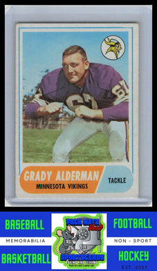 1968 Topps #3 Grady Alderman VG/EX