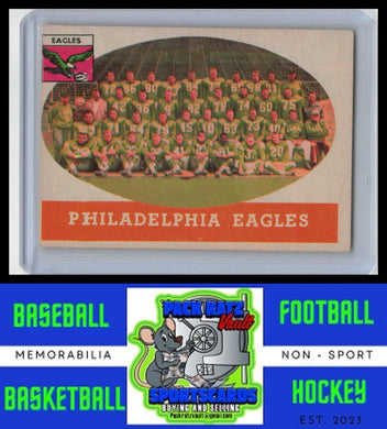 1958 Topps #109 Philadelphia Eagles Team VG/EX