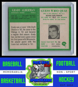 1966 Philadelphia #106 Grady Alderman VG/EX