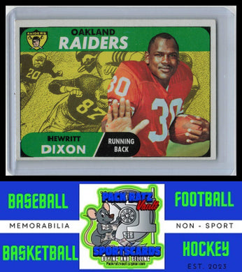 1968 Topps #64 Hewritt Dixon VG/EX