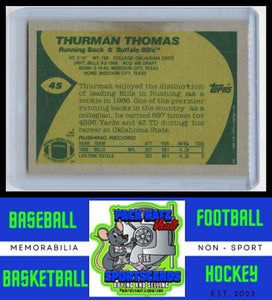 1989 Topps #45 Thurman Thomas VG/EX