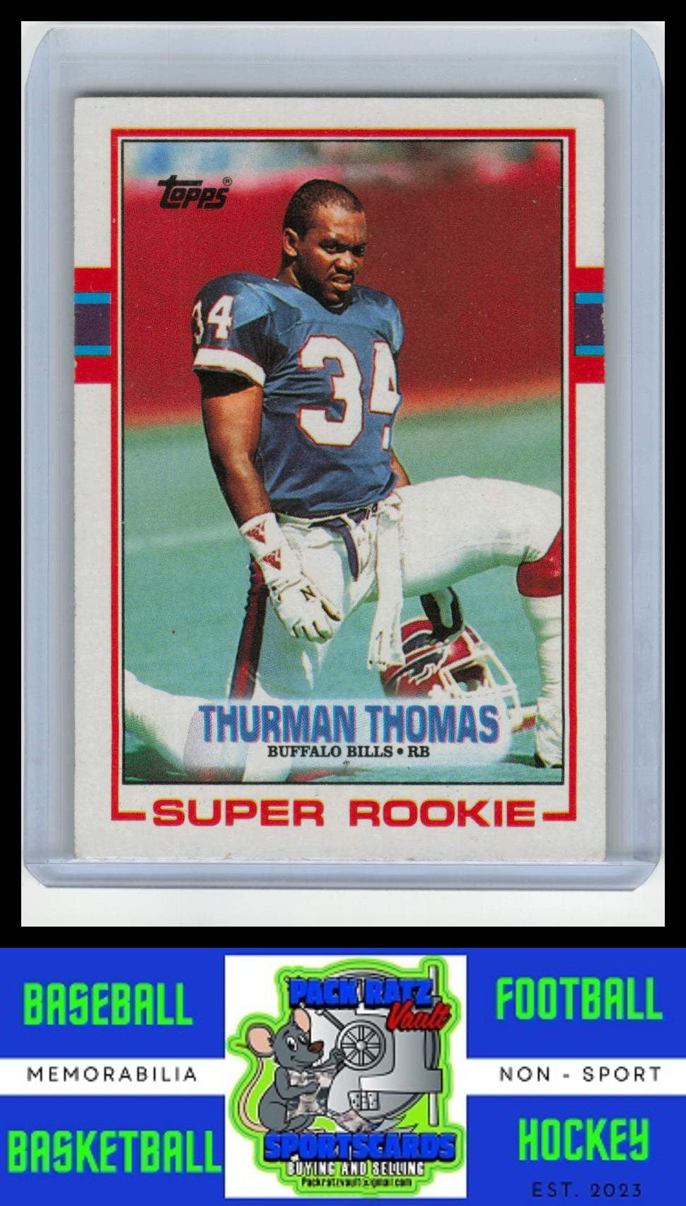 1989 Topps #45 Thurman Thomas VG/EX