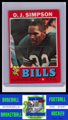 1971 Topps #260 O.J. Simpson VG / Surface