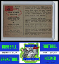 Load image into Gallery viewer, 1954 Bowman #41 Doak Walker G / Crease 