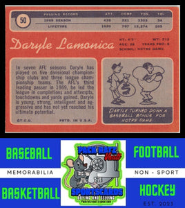 1970 Topps #50 Daryle Lamonica VG/EX