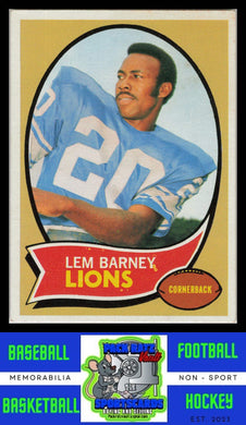 1970 Topps #75 Lem Barney VG/EX