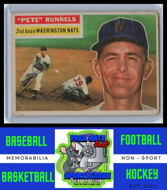 1956 Topps #234 Pete Runnels P/Crease