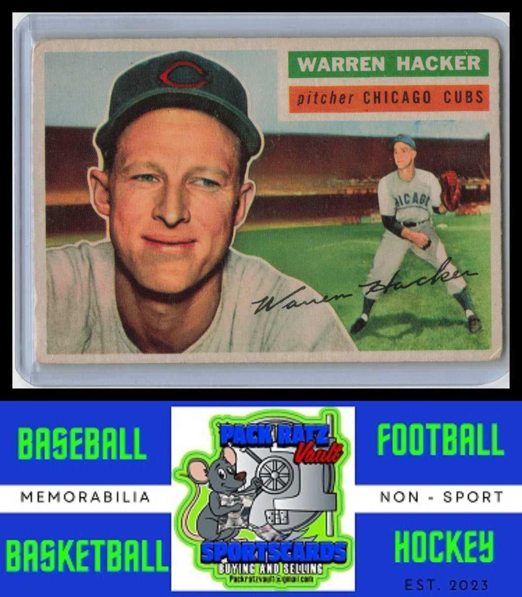 1956 Topps #282 Warren Hacker G/Crease