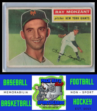 1956 Topps #264 Ray Monzant G