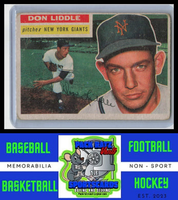 1956 Topps #325 Don Liddle G