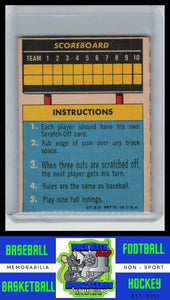 1970 Topps #NNO Sam McDowell Scratch-Offs VG/EX