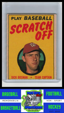 1970 Topps #NNO Sam McDowell Scratch-Offs VG/EX