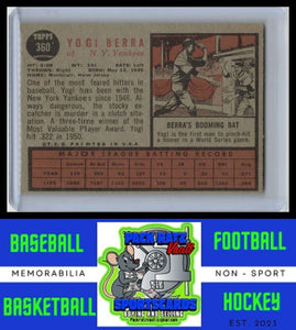 1962 Topps #360 Yogi Berra VG/EX