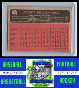 1966 Topps #326 Atlanta Braves TC VG