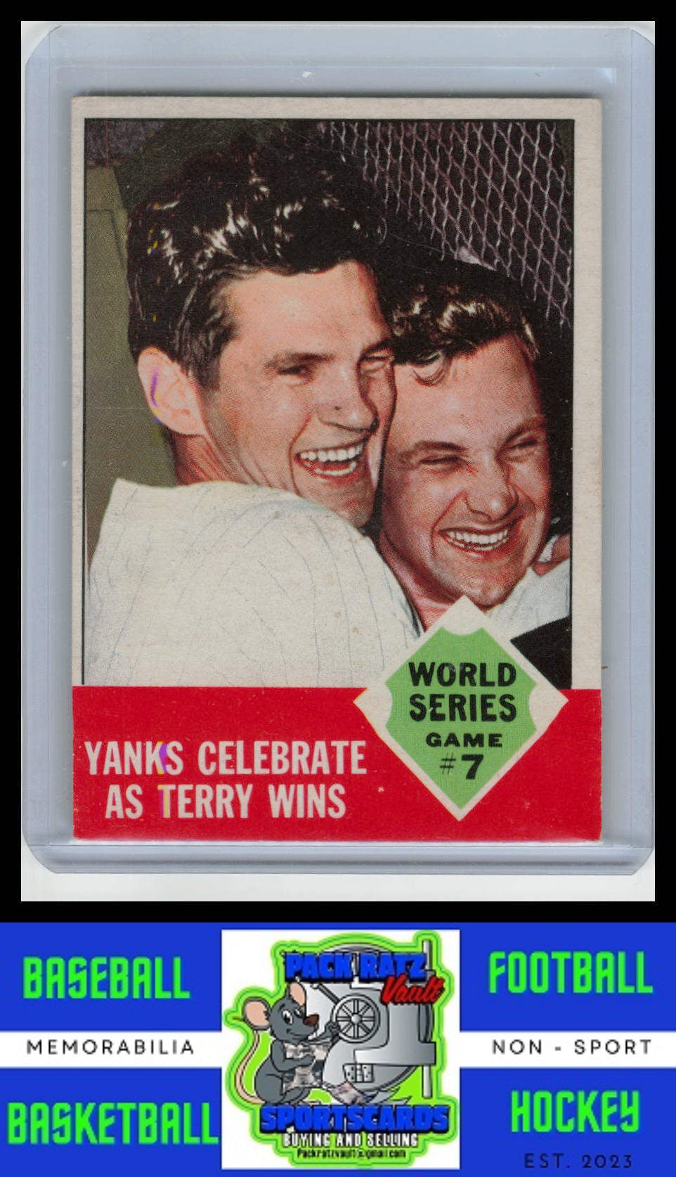 1963 Topps #148 World Series Game 7 WS VG