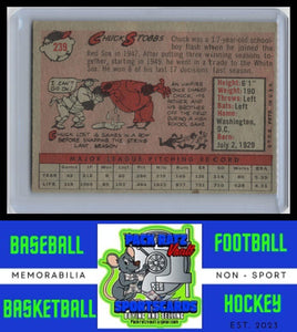 1958 Topps #239 Chuck Stobbs VG