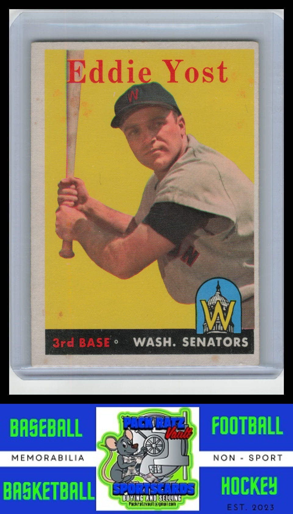 1958 Topps #173 Eddie Yost VG/EX