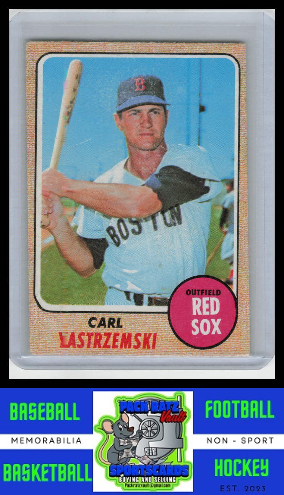 1968 Topps #250 Carl Yastrzemski VG/EX