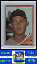 Load image into Gallery viewer, 1962 Topps #21 Jim Kaat VG/EX