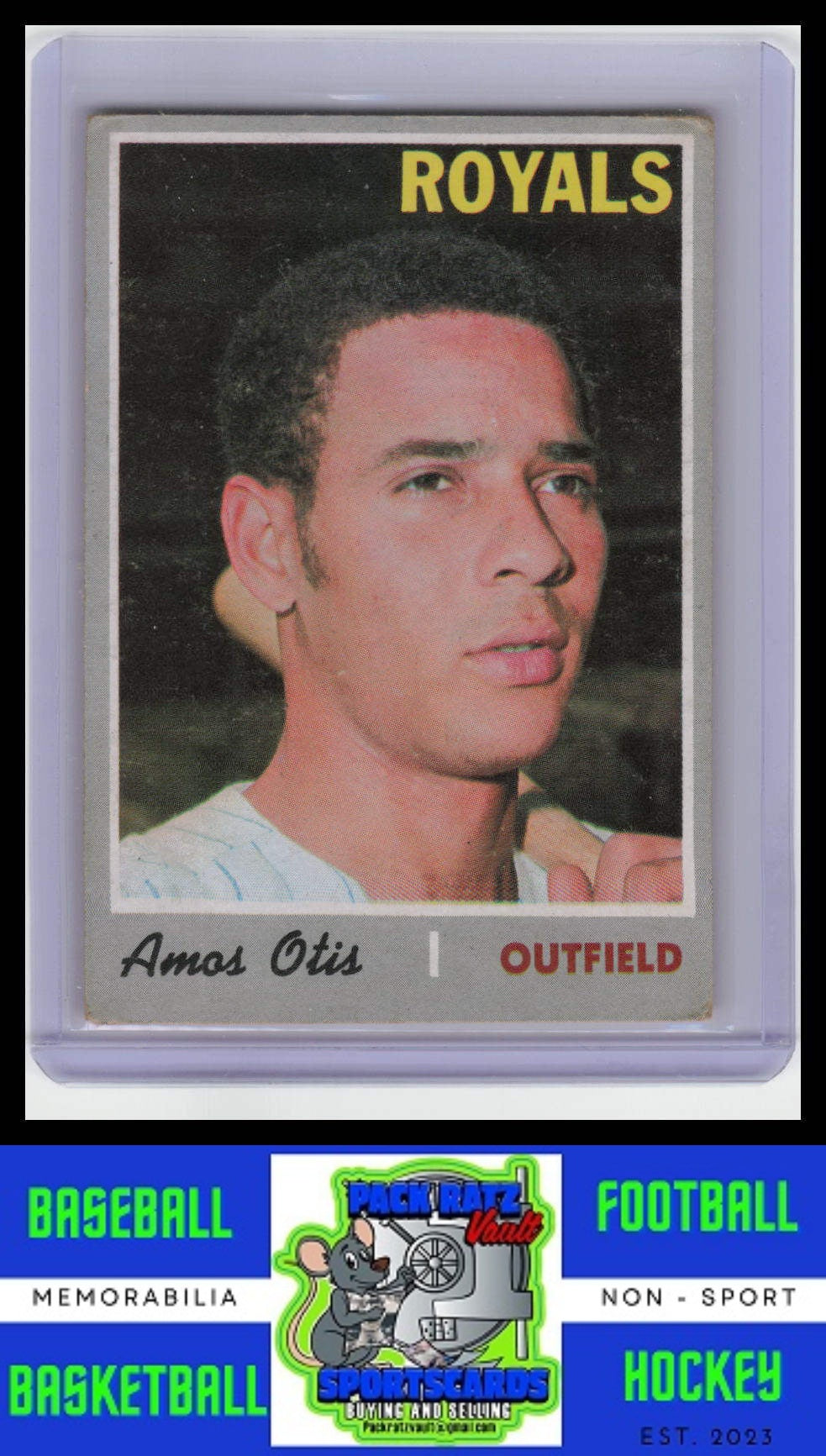 1970 Topps #354 Amos Otis VG