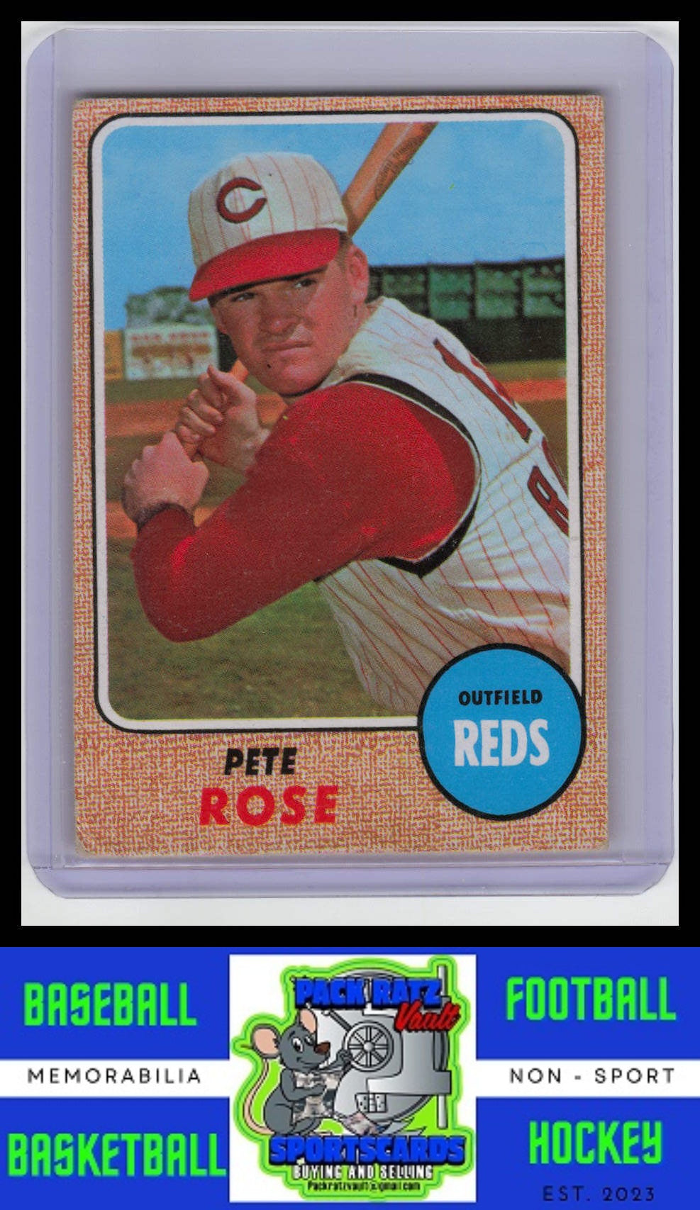 1968 Topps #230 Pete Rose VG