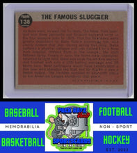 Load image into Gallery viewer, 1962 Topps #138a The Famous Slugger BRS VG/EX