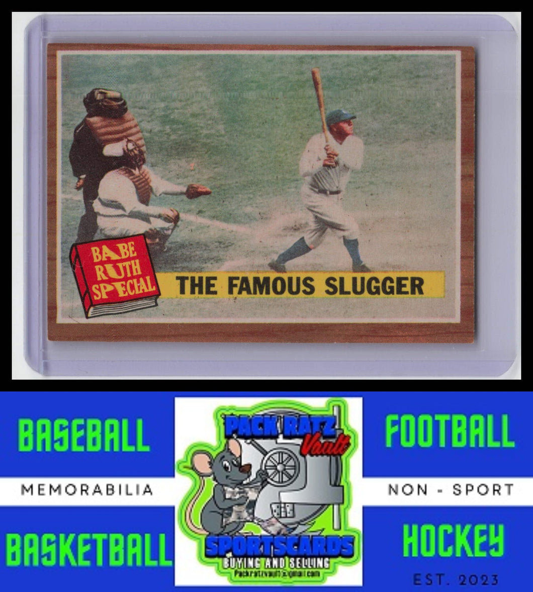 1962 Topps #138a The Famous Slugger BRS VG/EX