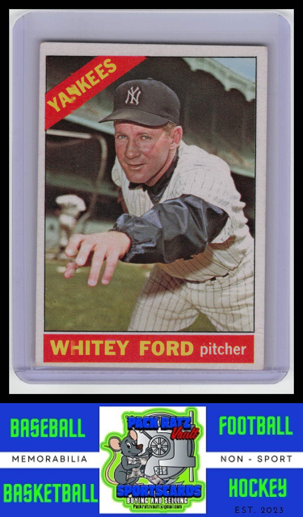 1966 Topps #160 Whitey Ford VG/EX