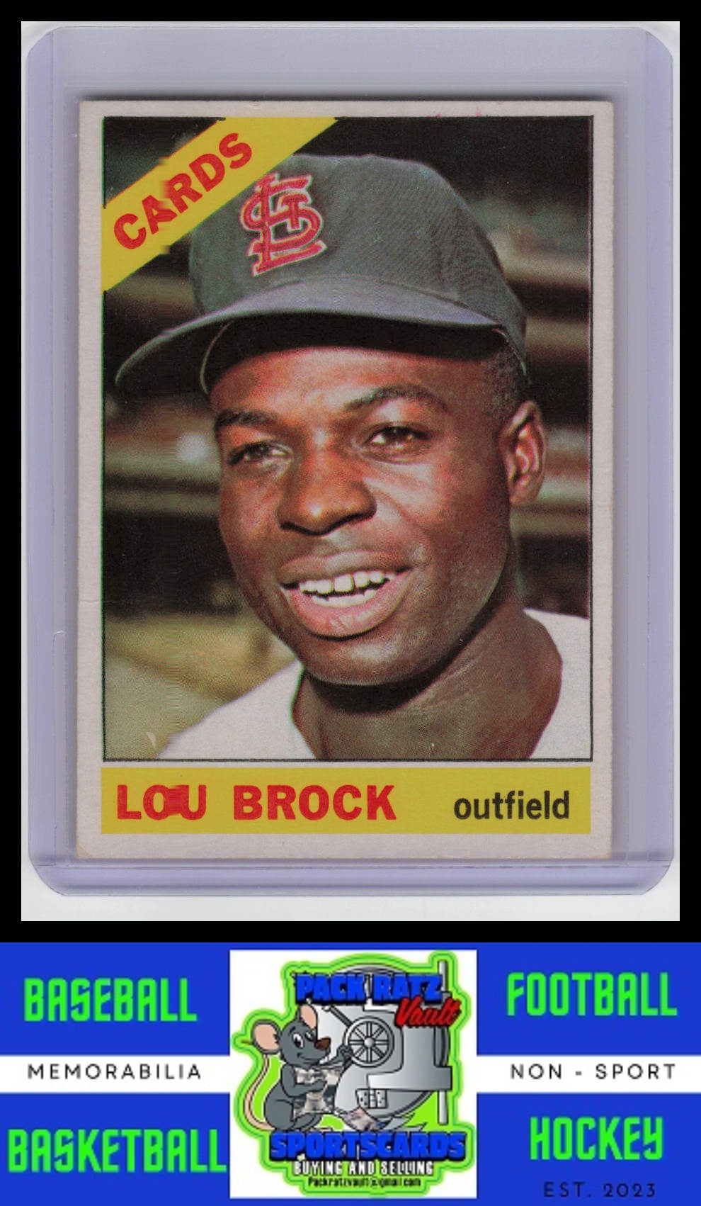 1966 Topps #125 Lou Brock VG/EX