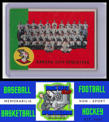 1963 Topps #397 Kansas City Athletics TC VG/EX