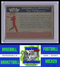 Load image into Gallery viewer, 1959 Fleer Ted Williams #25 Ted Williams EX/NM