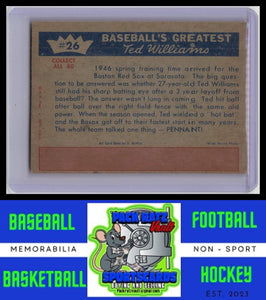 1959 Fleer Ted Williams #26 Ted Williams EX/NM