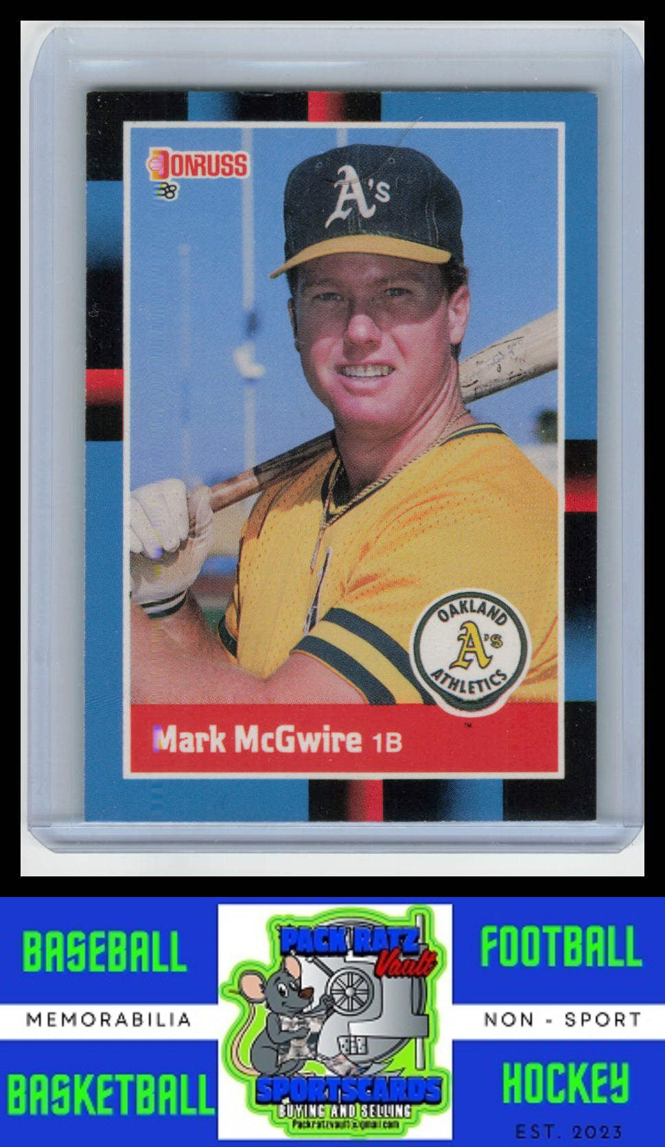 1988 Donruss #256 Mark McGwire VG/EX