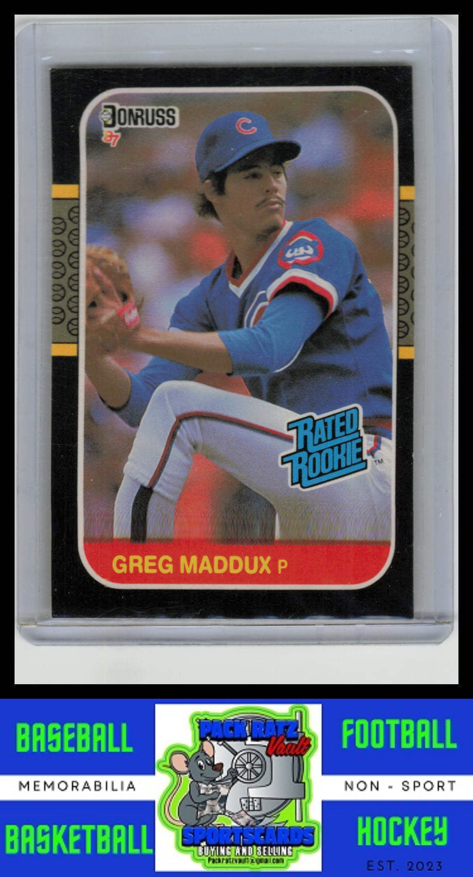 1987 Donruss #36 Greg Maddux VG/EX