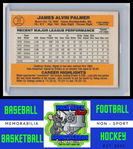 1983 Donruss #77 Jim Palmer EX